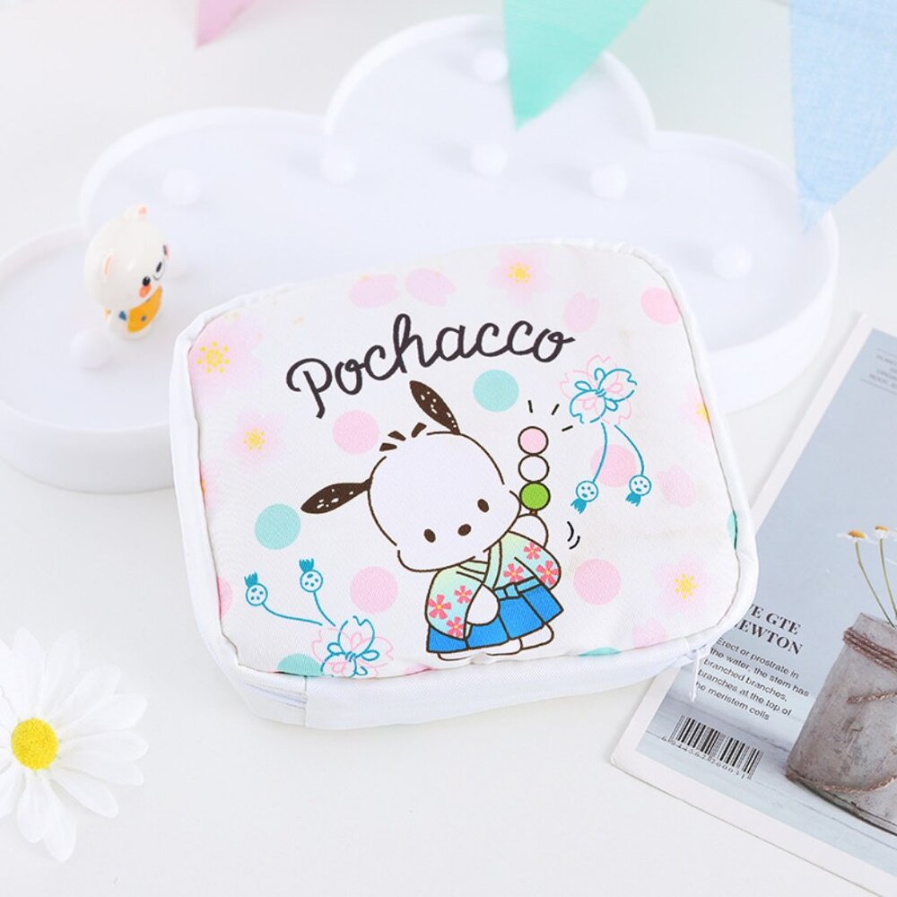 Sanrio Pocchaco In Japanese Mitarashi Dango Zipper Pouch